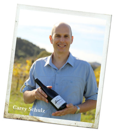 Wine buff Carey Schulz